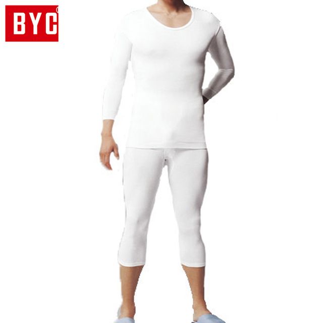 BYC 남성 내복 베스트 7부 상하 DOLT6794 화이트