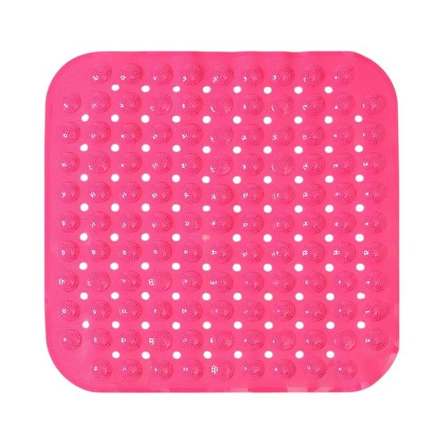 흡착식 욕실 매트 47x47cm 핑크 미끄럼방지