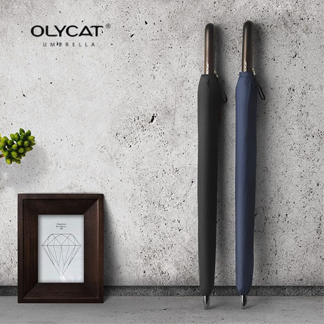 생활더봄 OLYCAT 24K 우드그립 경량 골프 수동 장우산