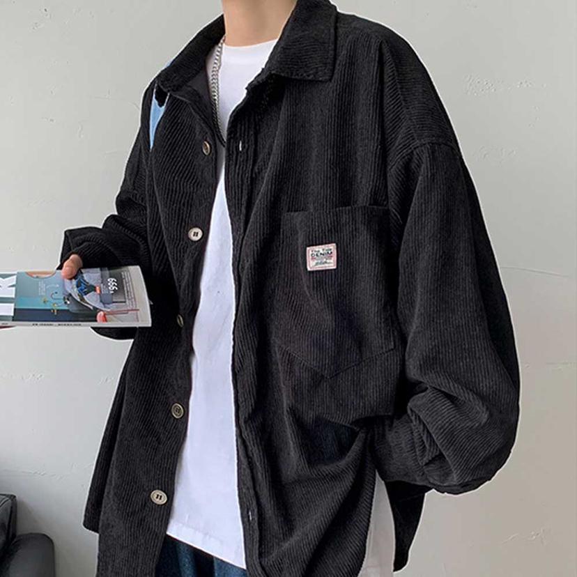 남자 데일리 오버핏 셔츠 남방 - 출근룩 간절기 코디