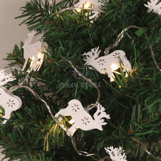 실내전구 크리스마스분위기 10구 USB LED 가랜드 전구 웜색 2m