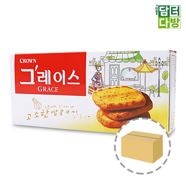 크라운제과 그레이스 쿠키 85g 1BOX 24개입 달콤한 과자 간식