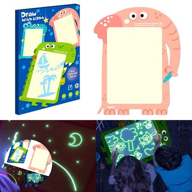 아기태블릿 스케치보드판 야광 미술놀이 아트보드 코끼리