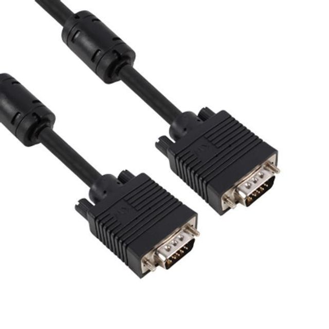 NETmate NMCR200B RGB 모니터 케이블 2m 블랙 - 신뢰성 높은 신호 전송