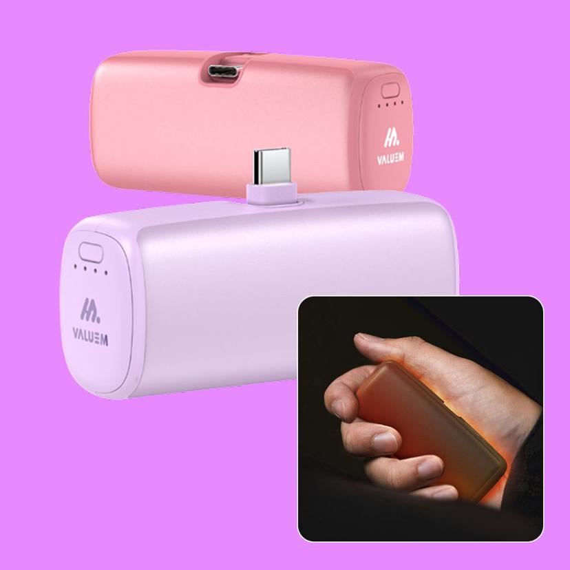 충전식 전자 핫팩 손난로 5000mah - 휴대용 보조배터리 겸용