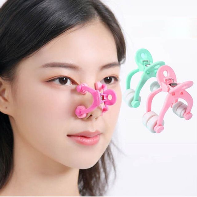 콧대 높이기 넓은 콧볼 줄이기 - 노즈업 집게 마사지기