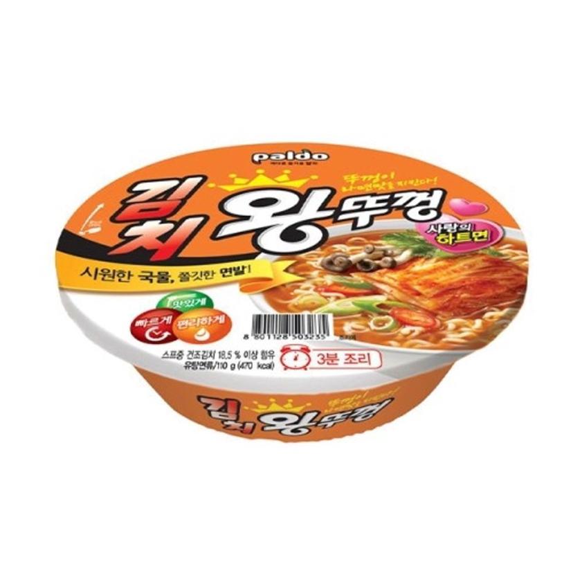 팔도 김치 왕뚜껑 컵라면 110g 18개입 1박스 세트