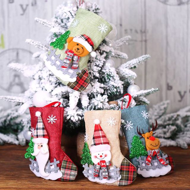 크리스마스 양말 주머니 트리 장식 인테리어 Xmas-S6 - 트리 포인트 장식