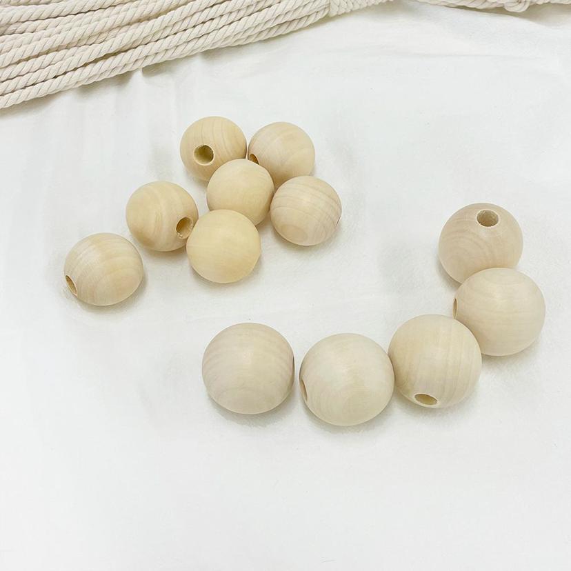 우드 구슬 볼 20mm 25mm 10개 - 마크라메 공예 재료