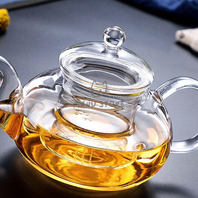 이중내열유리컵 아이스커피잔 내열유리 차포트 1.5L