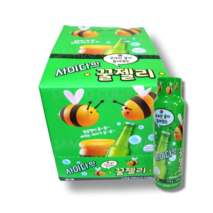 꿀젤리 사이다맛 짜먹는 젤리 12개입 1박스 세트