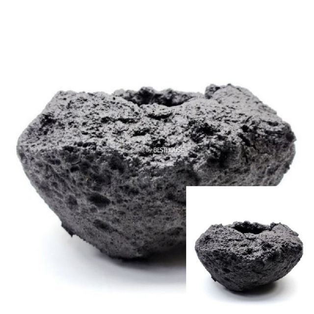 화산석 화분 스톤 20x12cm 특이한화분 인테리어화분 식물화분 베란다화분