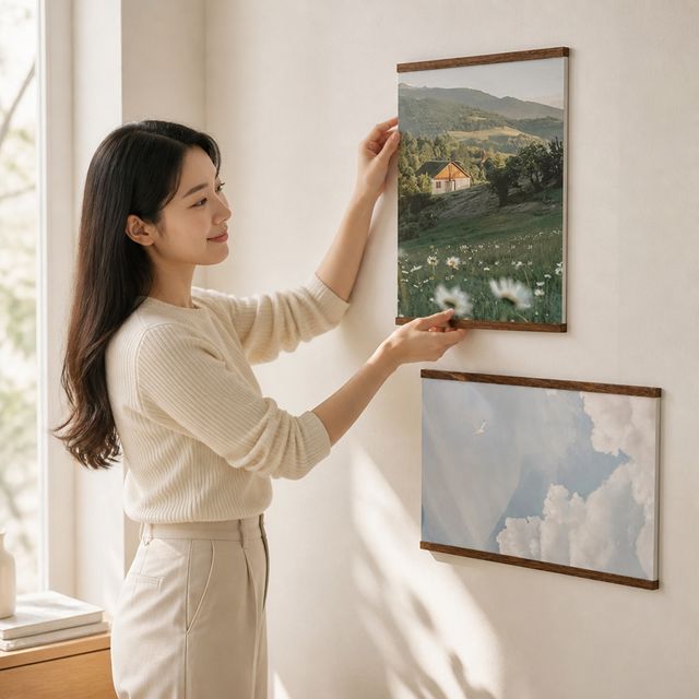 아크릴 포스터 액자 A3 A4 규격 벽걸이 투명 사진 프레임 틀