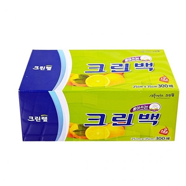 티슈형 크린백 300매 - 뽑아 쓰는 위생 비닐백 비닐봉투