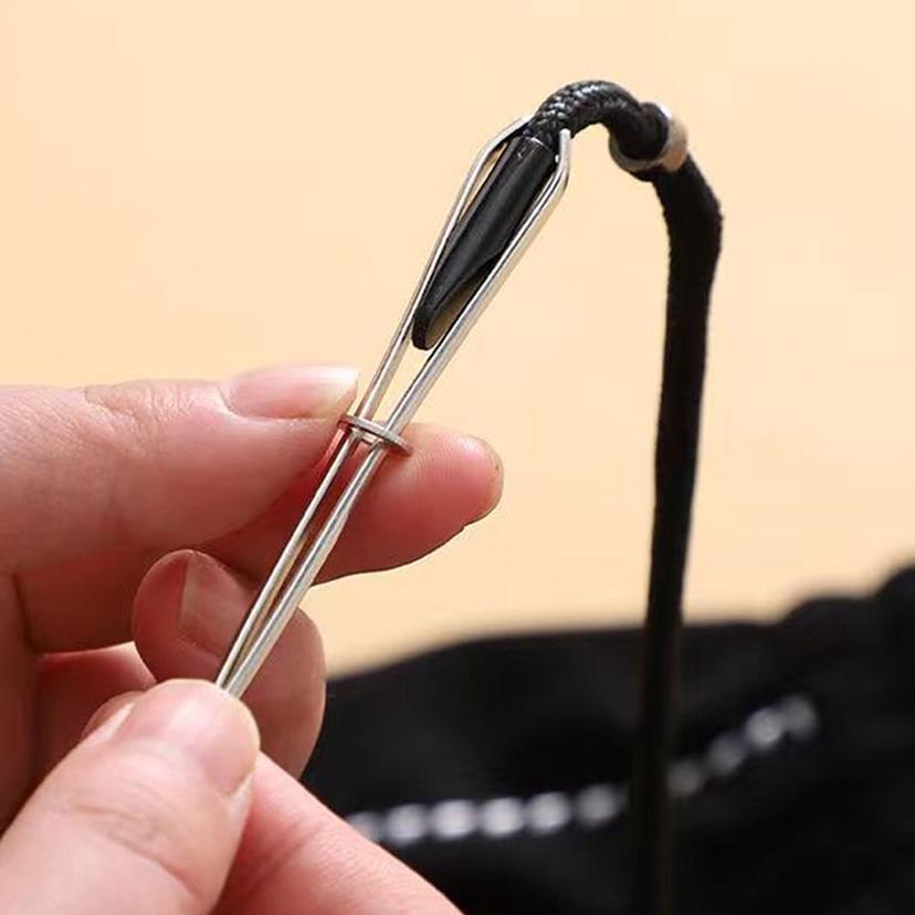 쪽집게형 허리끈 고무줄 넣기 바지 끈 끼우개