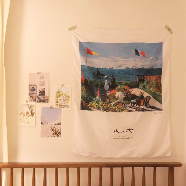 모네 명화 패브릭 포스터 그림 벽 인테리어 액자 - 예술 벽걸이