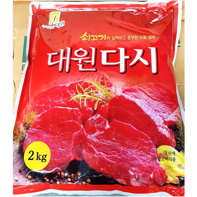 쇠고기다시 조미료, 대원 2kg 대용량 요리베이스