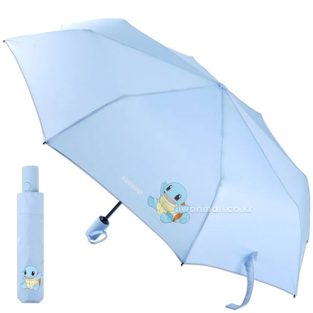 포켓몬스터 완전자동우산 어린이용, 꼬부기 블루 55cm