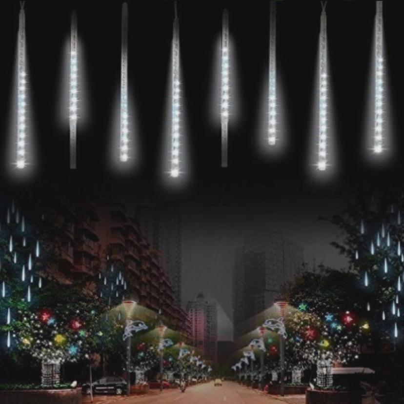 LED 양면 스노우폴 100cm 흐르는 조명 인테리어 장식