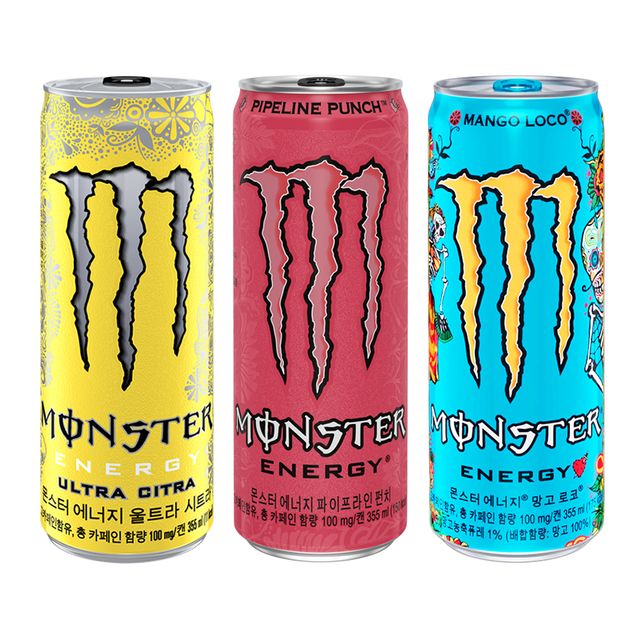 몬스터 망고로코 시트라 파이프 355ml 8캔 x 3종 총 24캔 세트