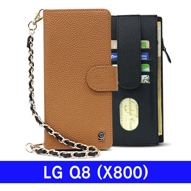 LG Q8 천연가죽 Botemu오펠 X800 케이스 - 일상에 어울리는 가죽 감성