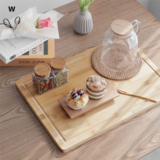 루시엔 대나무 플레이팅 도마 - 친환경 주방용 원목 도마