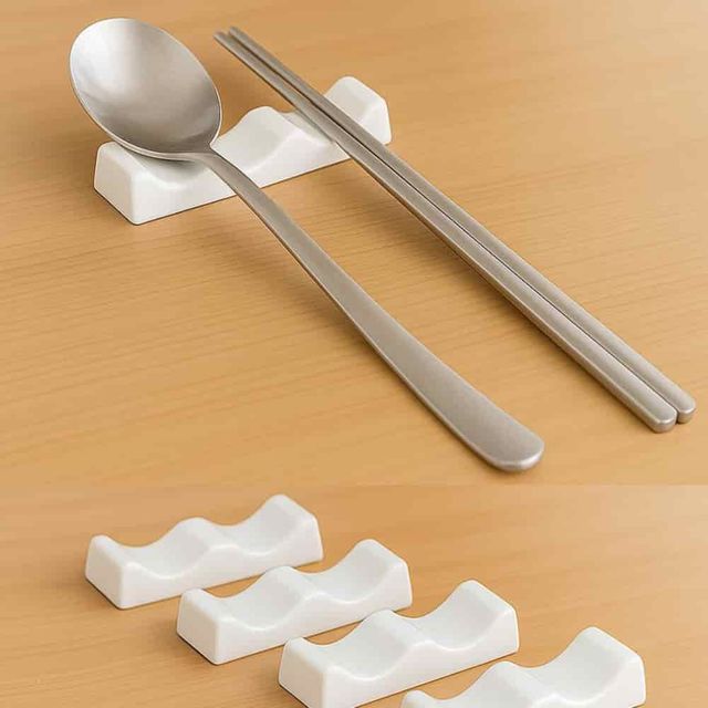 수저받침 4p 도자기수저받침대 숟가락젓가락받침대 테이블플레이팅 젓가락받침