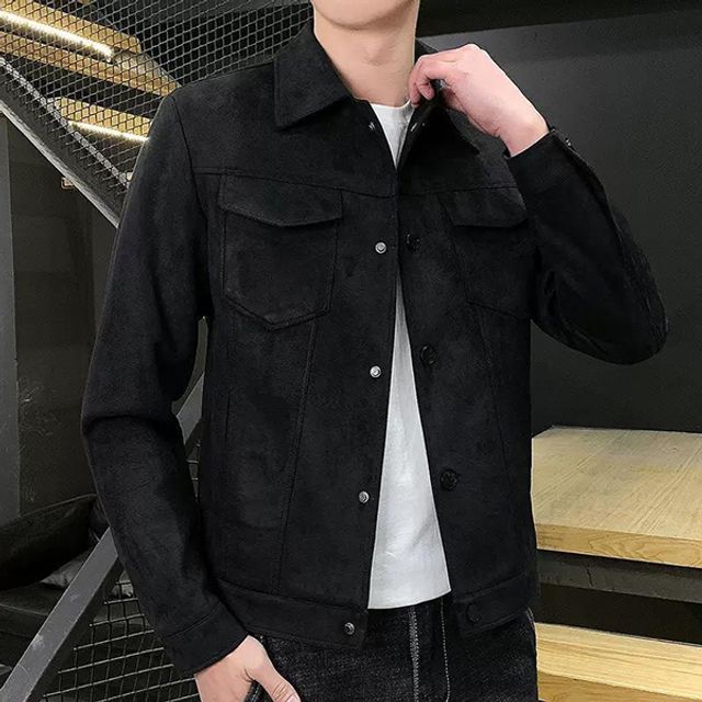 남성 스웨이드 트러커 자켓 가을 아우터 데일리 점퍼