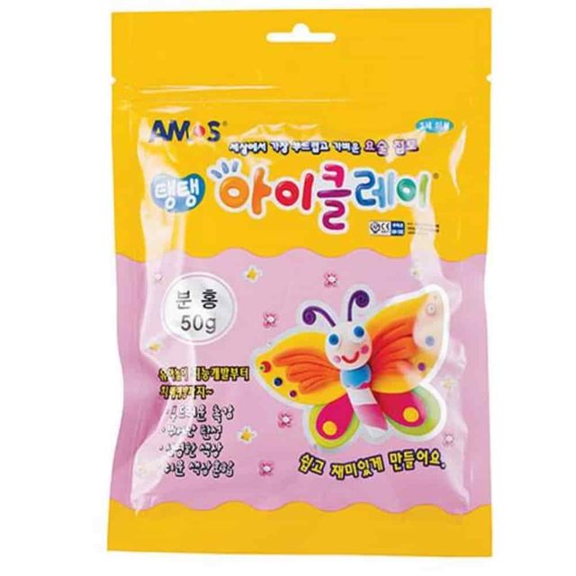 아이클레이 50g 분홍 클레이놀이 클레이재료 찰흙놀이 클레이공예