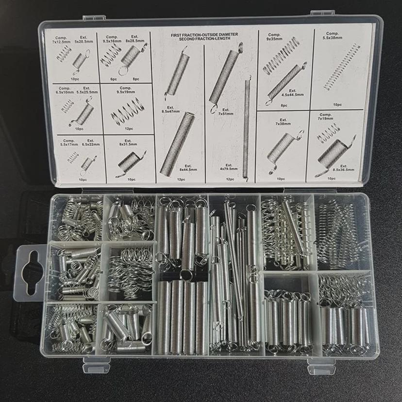 용수철 스프링 200PCS DIY재료 체결용품 압축 다용도 세트