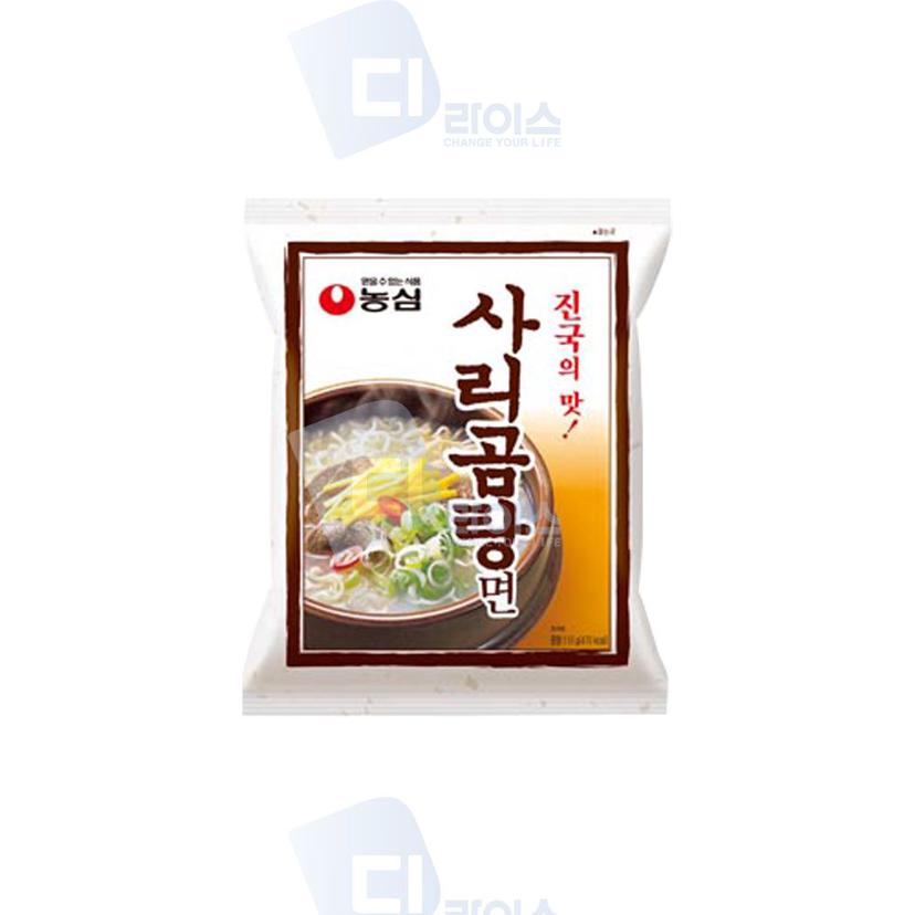 농심 사리곰탕면 5봉 세트 진한 사골 국물 라면