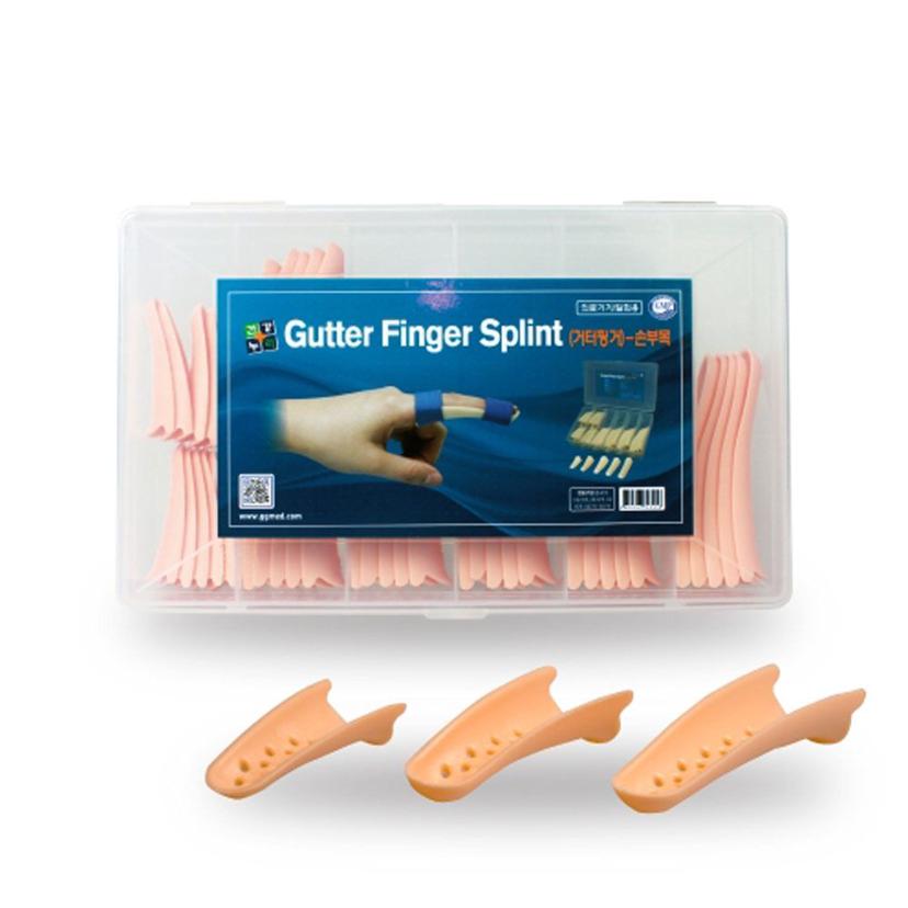 거터 핑거 Splint 세트 - 손가락 부목 골절 고정
