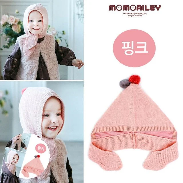 아동후드워머 아기후드워머 모모프렌즈 도로시 후드워머 핑크