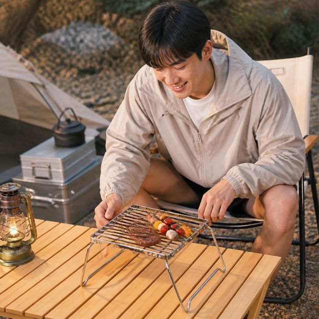 캠핑 화로대 미니 바비큐그릴 휴대용 접이식 감성 용품