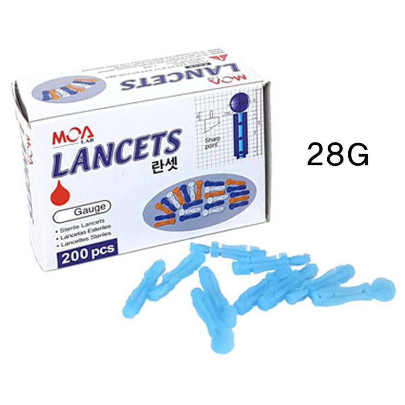 수동 일회용 채혈침 란셋 28G 600개입 - 혈당 측정용