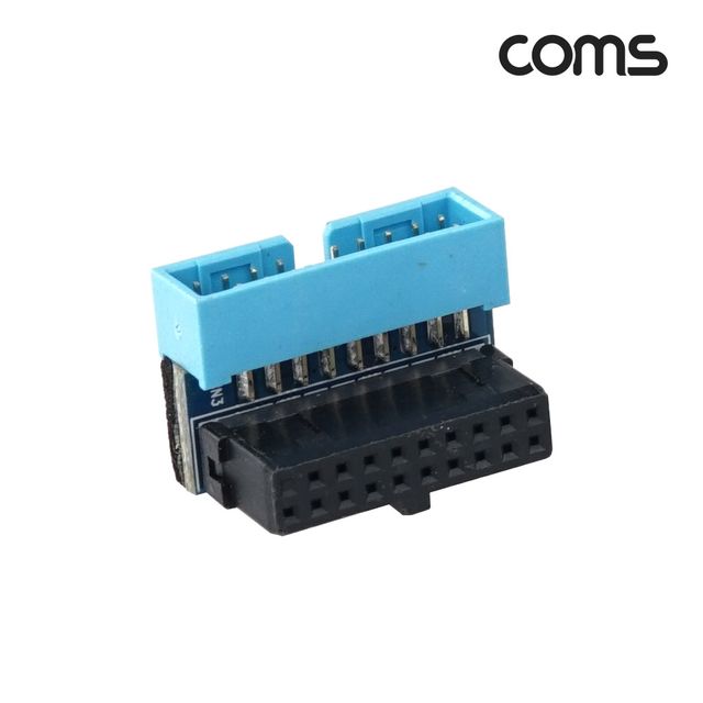 USB 3.0 19핀/20핀 상향꺾임 연장 젠더 - M/F 타입