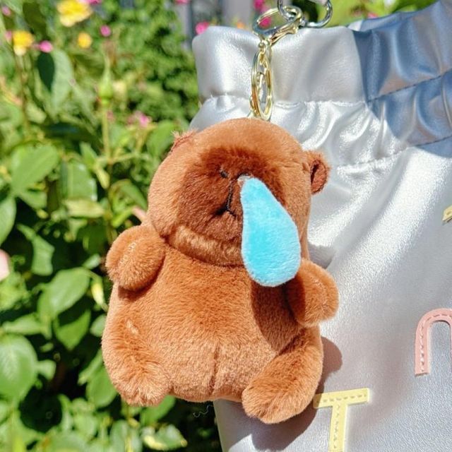 카피바라 콧물 인형키링 백꾸 가방 키홀더 열쇠고리 백팩 캐릭터