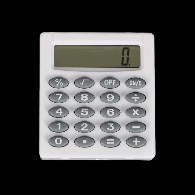 8자리 컬러 미니계산기 (5p 화이트)