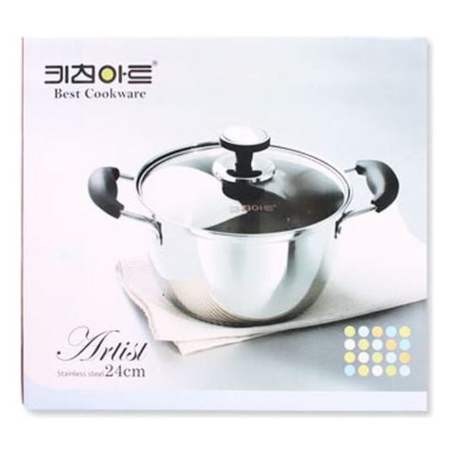 키친아트 아티스트 양수냄비 24cm - 균일한 열전도와 내구성