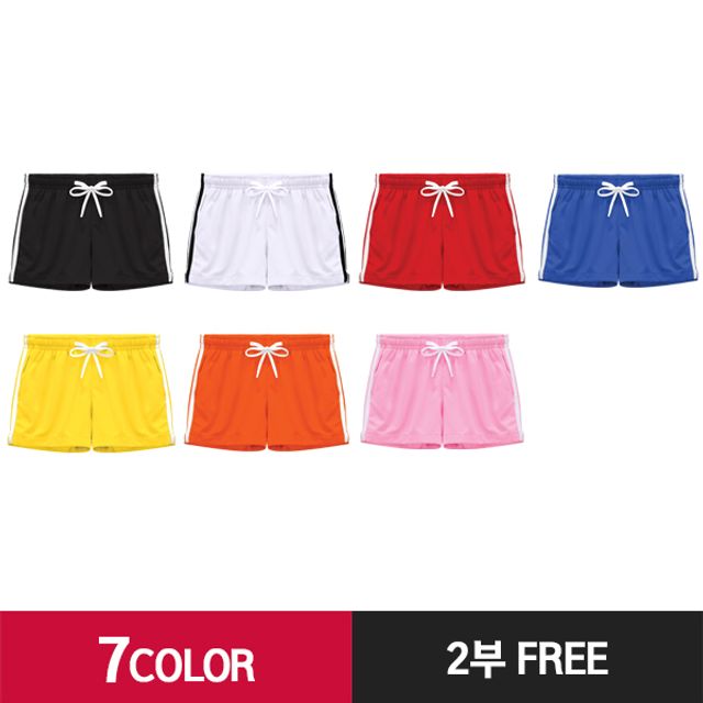여자 밴딩 2선반바지 7컬러 편안한 데일리룩