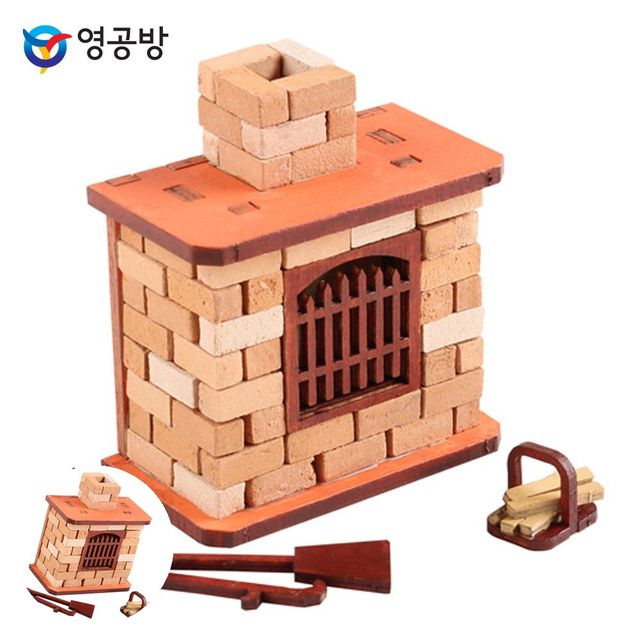 나무 모형 조립 키트, 미니 벽난로 만들기 재료 세트