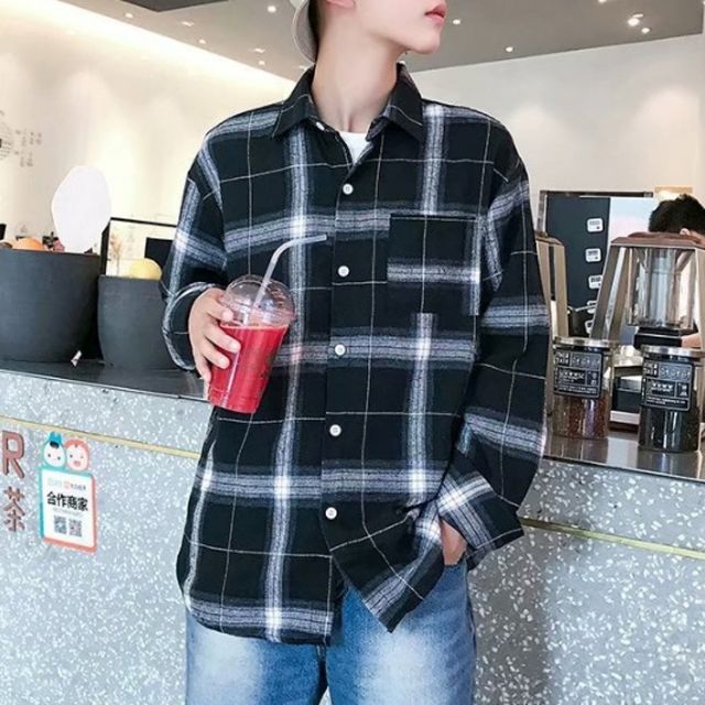 남자 체크남방 캐주얼 셔츠 데일리 패션룩