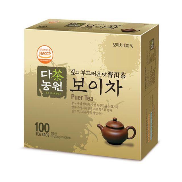 다농원 보이차 100티백 대용량 보이숙차 건강차