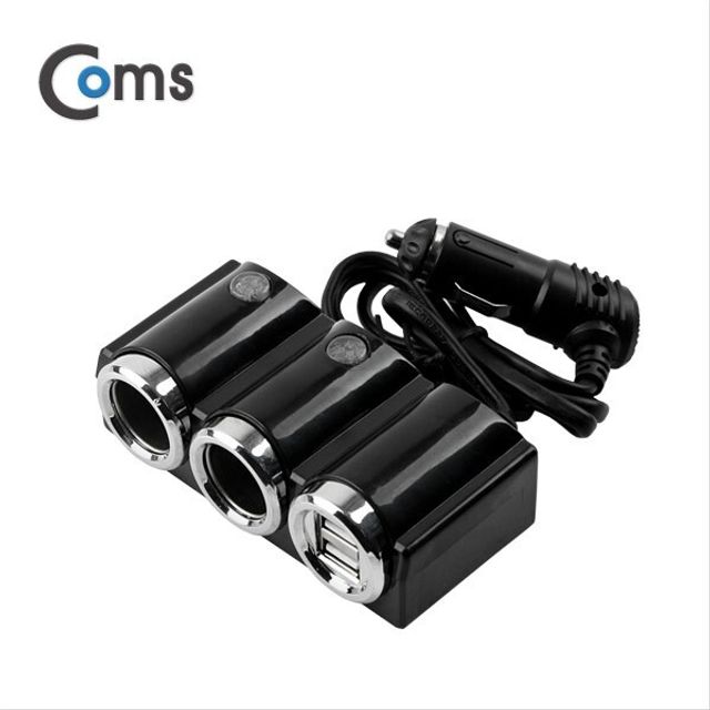 12V 차량용 시가소켓 2포트 USB 2포트 시가잭 분배기