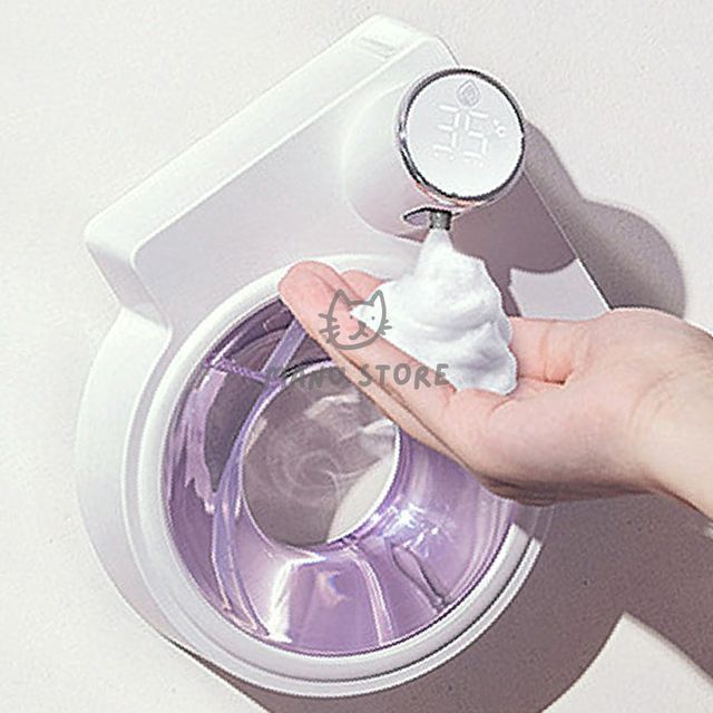 벽걸이 자동 디스펜서, 핸드워시 거품비누 퍼플