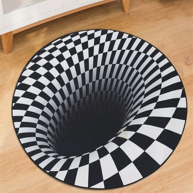 착시러그 120cm 거실매트 재밌는매트 어린이매트