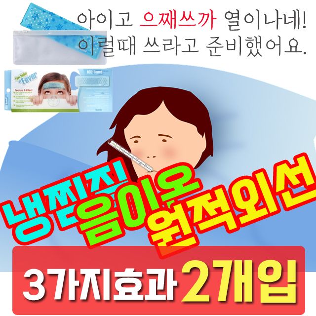 냉찜질 음이온 원적외선 3in1 찜질팩 2개입 세트