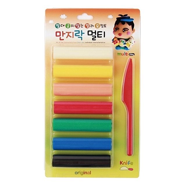 만지락 멀티 7색 문구세트 아이들 학습용 색연필 놀이용품
