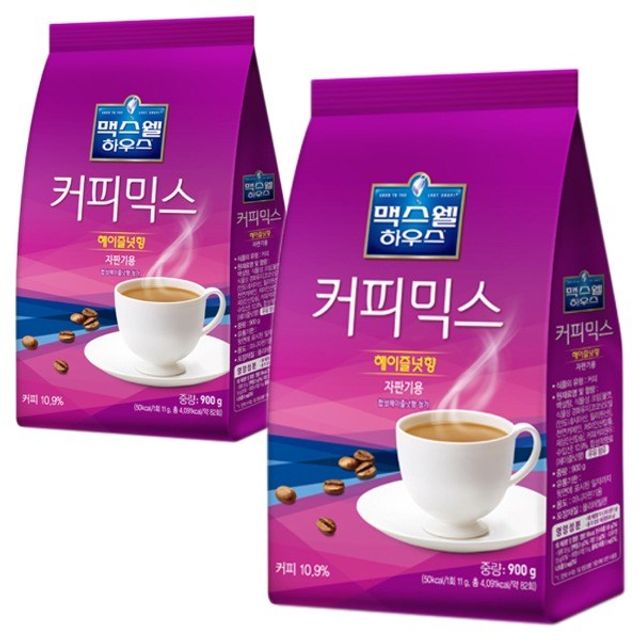 맥스웰하우스 헤이즐넛 커피믹스 900g 대용량
