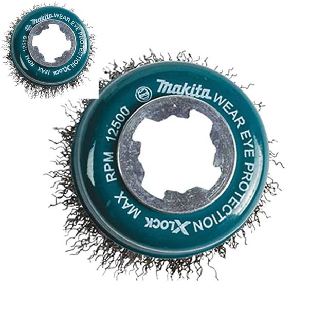 마끼다 0 XLock 와이어 컵브러쉬 75mm 와이어컵브러쉬 XLock컵브러쉬 75미리컵브러쉬 D-73330브러쉬